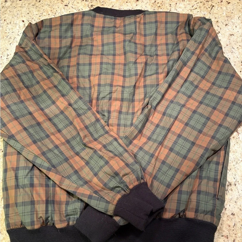 Vintage Men's Plaid ProQuip Haig Point Golf Pullover - Green and Brown